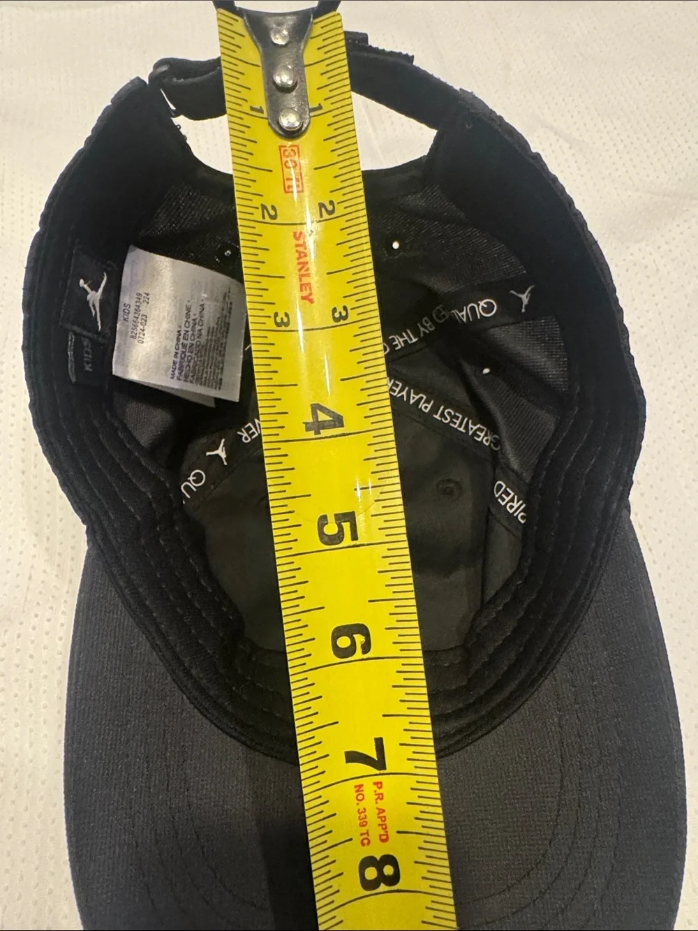 Jordan Black Cap with White Jumpman Emblem